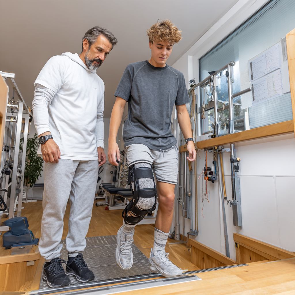 kinesport versailles, nos spécialités, kiné du sport, rééducation traumatismes genou, ménisques, ligamentoplastie, LCA, ligament croisé, Reprendre le travail avec un genou blessé : quelles précautions
