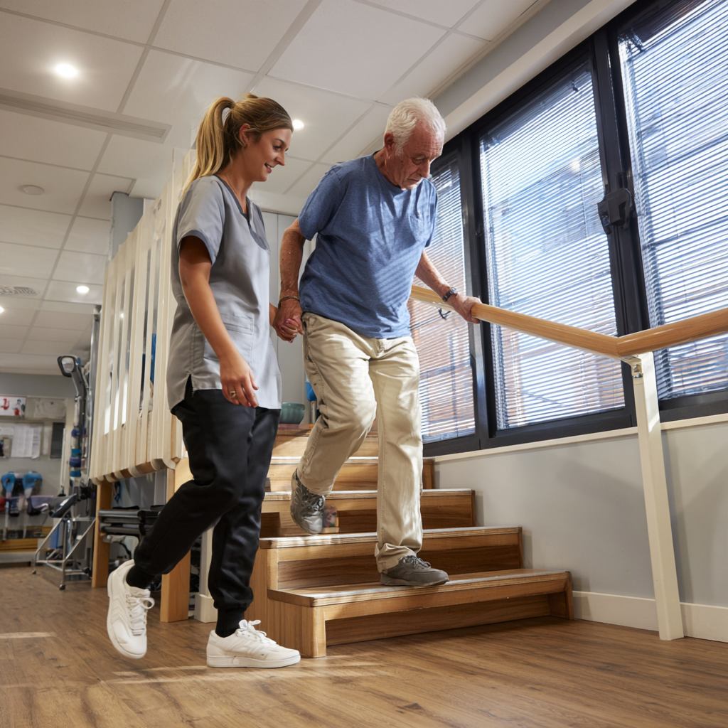 kinesport versailles, nos spécialités, kiné et rééducation de l'arthrose, Peut-on monter et descendre les escaliers avec une arthrose du genou