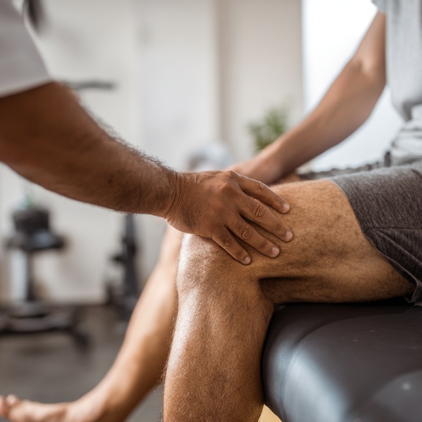 kiné sport versailles, nos spécialités, Traumatismes du genou : ménisque, ligamentoplastie et ruptures, Gonflement et récupération du genou traumatique : quel rôle du mouvement