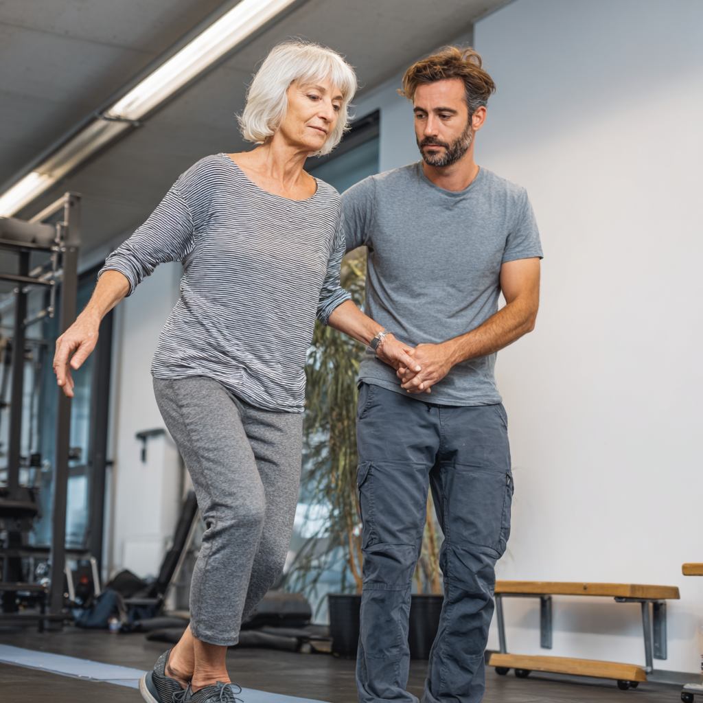 kiné sport versailles, nos spécialités, Rééducation orthopédique, Faiblesse des muscles fessiers après prothèse de hanche : comment la corriger