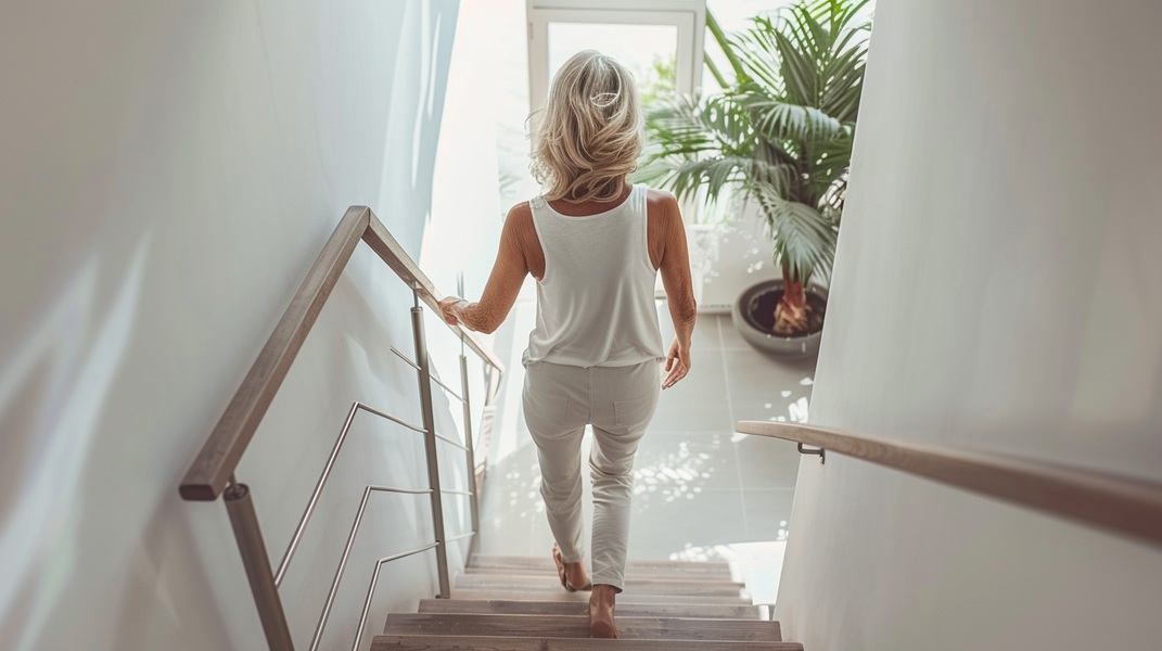 kiné sport versailles, nos spécialités, Rééducation orthopédique, Monter et descendre les escaliers après prothèse de genou : comment progresser